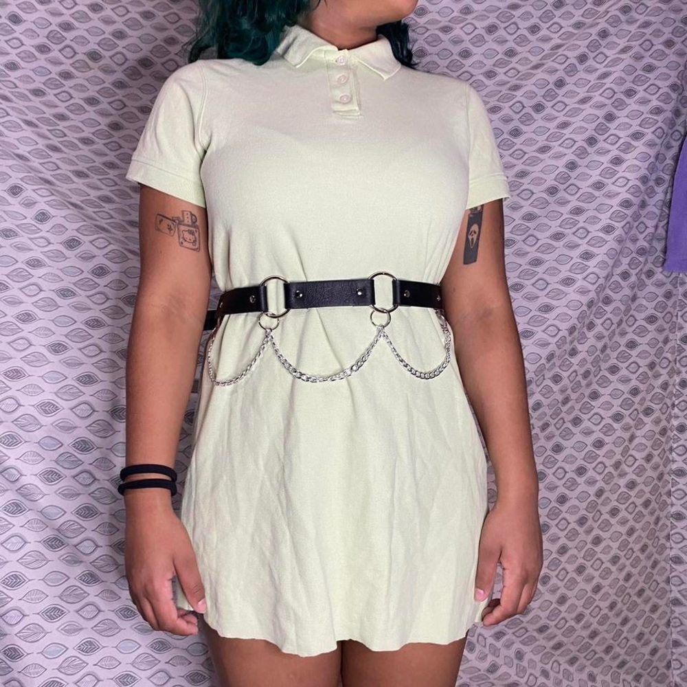 vintage L.L Bean green dress